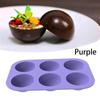 6 Holes Half Ball Sphere Chocolate Silicone Mold Round Semi Sphere Cake Silicone Baking Molds For Dessert DIY Jelly Dome Mousse