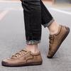 Fashion Handmade Genuine Leather Men Shoes Man Casual Shoes Soft Bottom Men's Oxford Shoes Outdoor Lace Up Large Size Footwear Sneakers