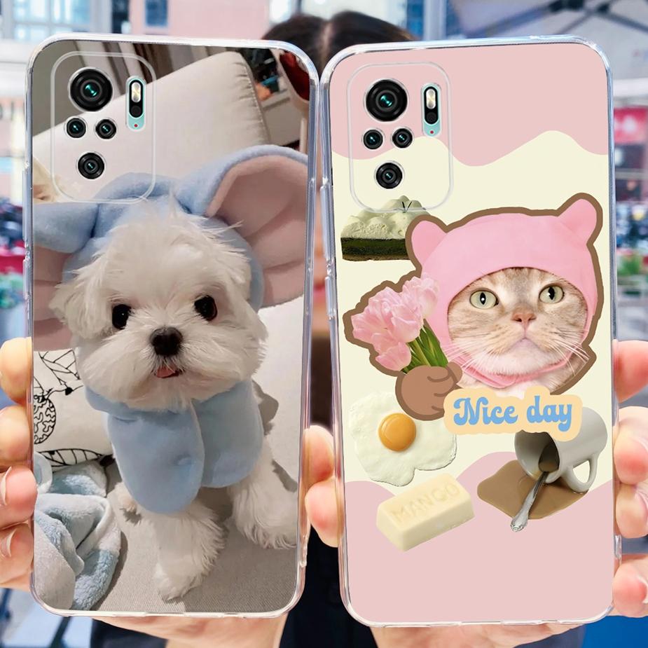 Чехол для Xiaomi Redmi Note 10 Note 10S Милый Мультяшный Расписной Чехол Мягкий Силиконовый Чехол Для Redmi Note 10 Pro Max Note10 10S Fundas