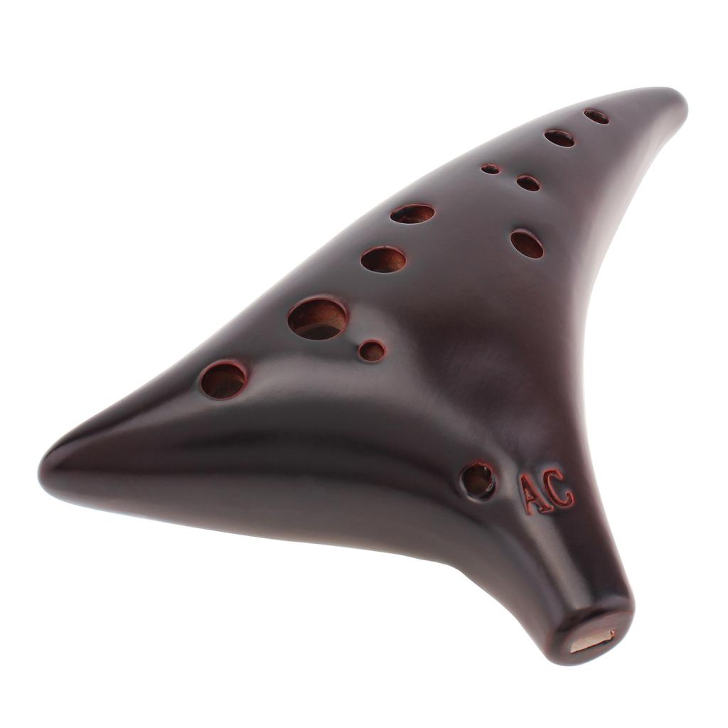 Керамическая окарина Alto ToneC с 12 отверстиями для детей/взрослых/начинающих с песенником, шейный шнур, сумка для переноски, 5 цветов