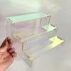 3-5 Tier Acrylic Display Stand Transparent Ladder Display Riser Rack For Cupcake Perfume Jewelry Doll Figures Décor Organizer