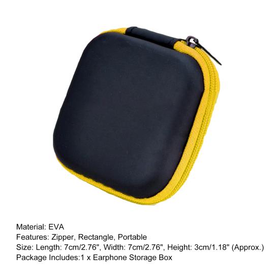 Сумка для наушников Портативная застежка-молния EVA Чехол для наушников большой емкости Аксессуары для наушников