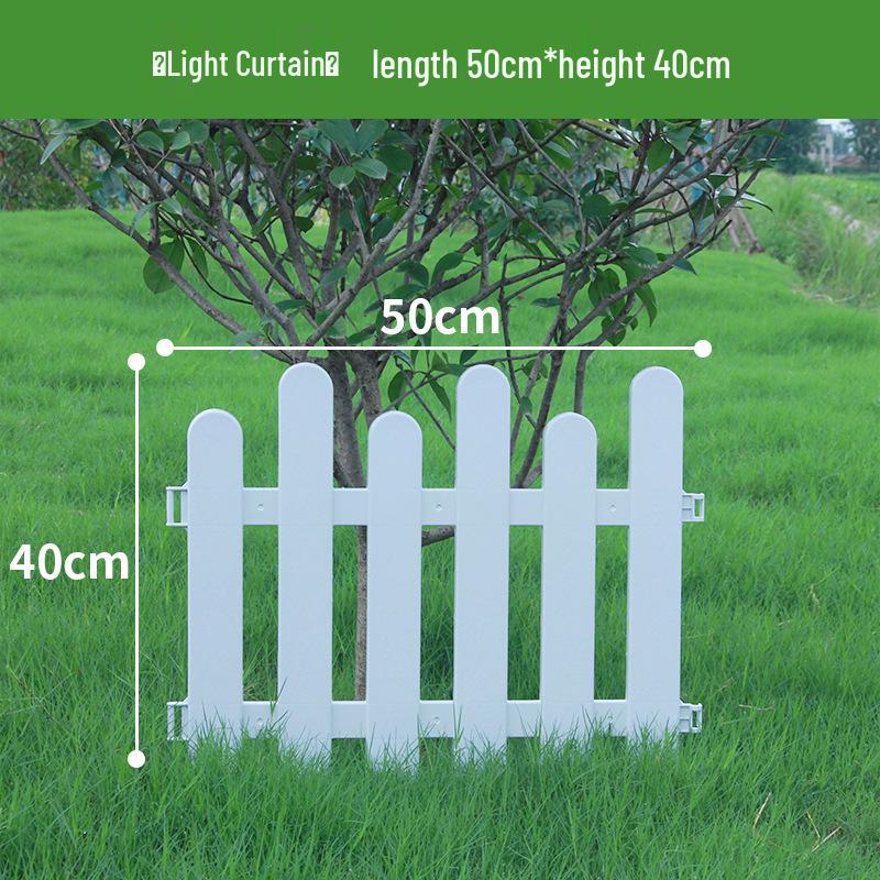 Пластиковый штакетник двойного назначения для сада, цветника, двора или школы