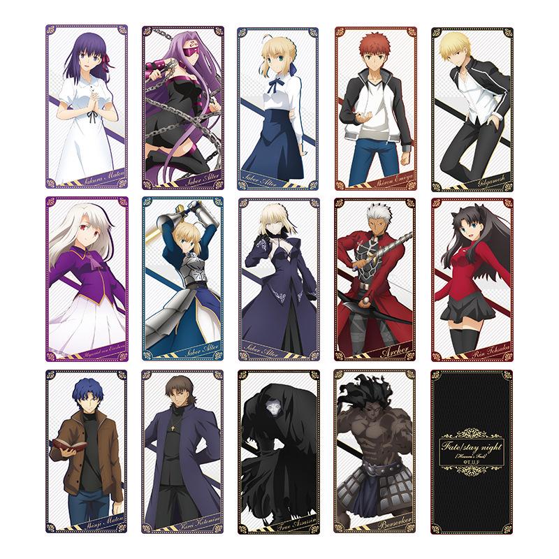 Карточки-вспышки серии Fate с Сакурой, Рин и Сэйбер - Аниме-мерчендайз