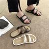 Cool Slippers Women's Summer Wear New Sets of Toes Pinched Feet Seaside Roman Beach Sandals Niche Gentle Evening Breeze