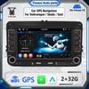 New 2 Din Car Radio Android Multimedia Player Carplay Auto For VW Volkswagen Golf Polo Tiguan Passat B7 B6 SEAT Leon Skoda Octavia 2+32GB