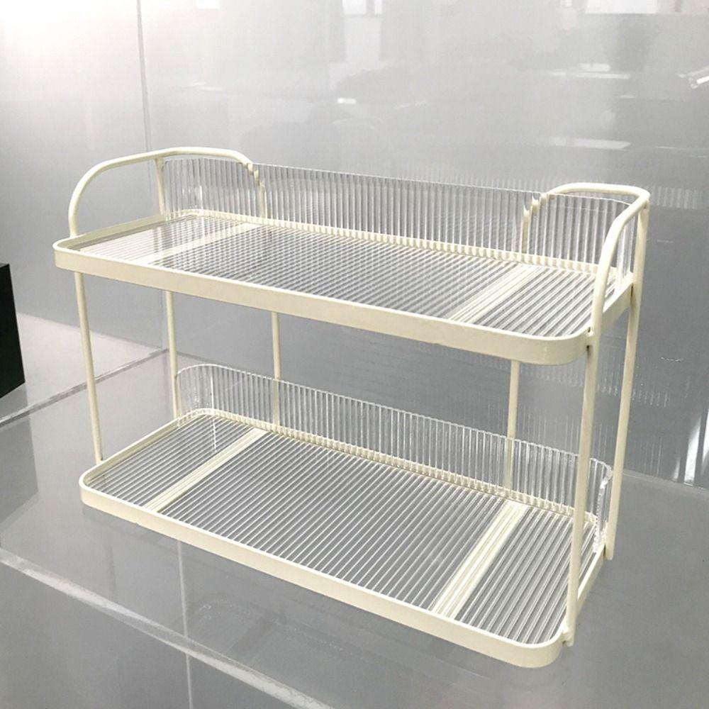 Simple Condiment Shelf Creative Bathroom Shelf Multi-Function Desktop Tray Bedroom