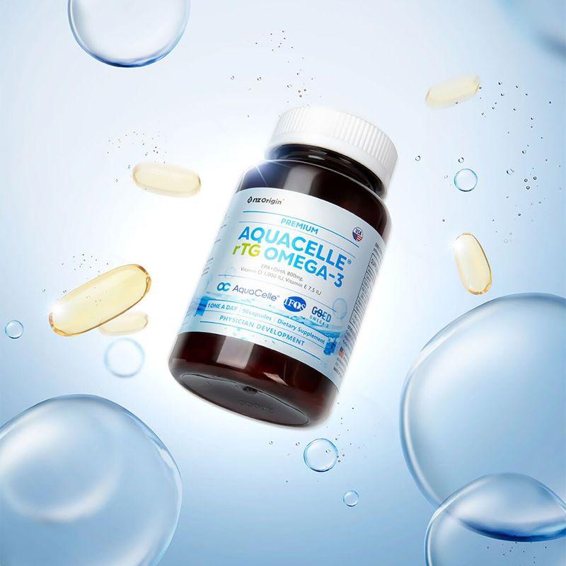 NZ Origin Aquacelle rTG Омега-3 90 капсул x 2 Подарочный набор