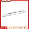 ABS хромированная крышка дисплея центральной консоли автомобиля, декоративная наклейка, накладка для Kia Sportage R 2011 2012 2013 2014 2015