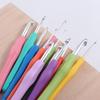 Алюминиевый крючок для вязания 2.0-10.0мм Крючки для вязания Разноцветная мягкая резиновая ручка Подарок для мамы