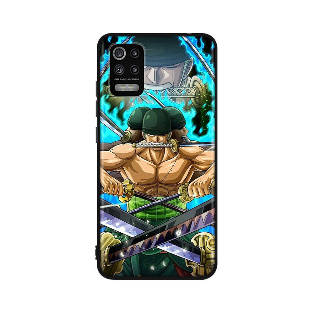 Чехол DT8 One Piece Zoro Sanji для Samsung A04 A14 A23 A34 A54 M23 M33 M52 M53 Realme 10 9 C30S C35 C55 VIVO Y02S Y21 Y33S Y51 X80 Pro Прозрачная крышка