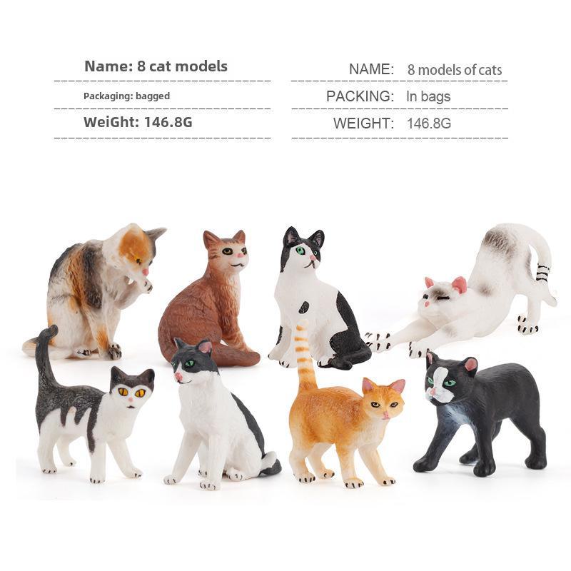 Детский набор игрушек «Черно-белый котенок» — китайские сельские украшения в виде кошечки