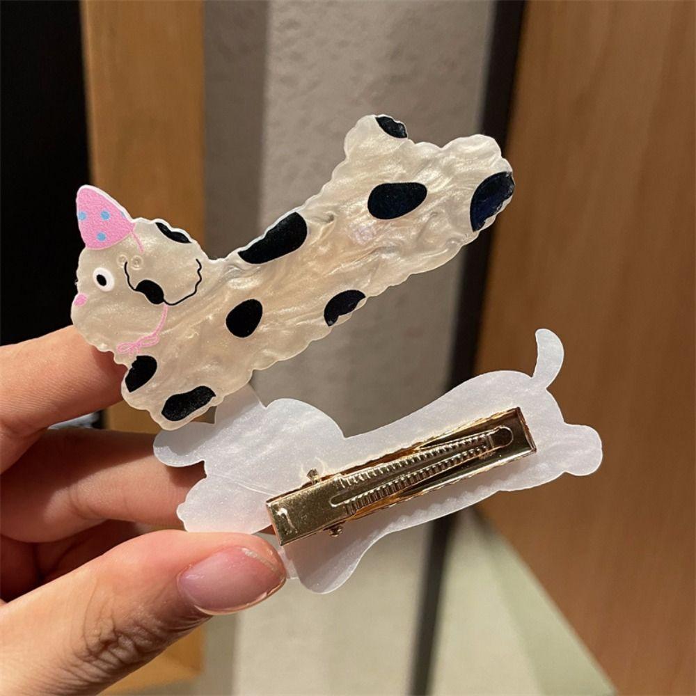 5Pcs Multicolor Puppy Hairpin Acrylic Duckbilled Clip New Cat Hair Clip Headwear