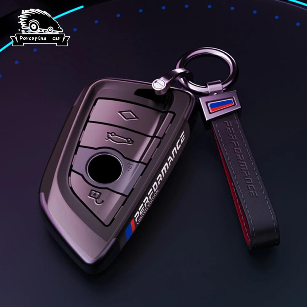 BBKJ7 PC plating Car Remote Key Case Cover Shell Fob For BMW X1 X3 X4 X5 X6 F15 F16 G30 G20 3 5 7 Series G01 G02 G05 G11 G32 F48 F39