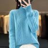 Women Jumper Autumn Winter Sweater Thick Merino Wool Turtleneck Casual Cashmere Knitwaer Pullover Korean Fashion Tops