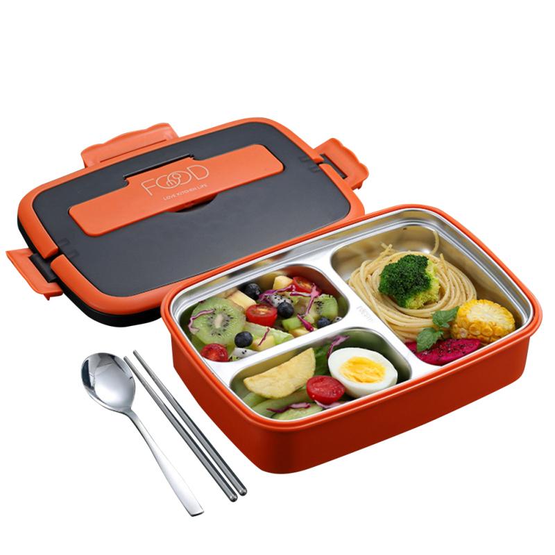 Нержавеющая сталь 304 загерметизировала хранение контейнера для еды в коробке для завтрака Бенто для офисных работников