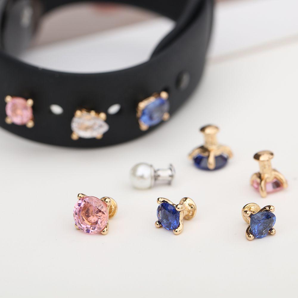 Металлические гвозди с бриллиантами, ремешок, аксессуары, ремешок для часов, орнамент, декоративное кольцо, браслет, подвески