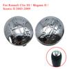 5/6 Speed Gear Shift Knob Lever Head Emblem Cap For Renault Clio III MK3 Megane Scenic MK2 2003-2009 Car Styling Accessories