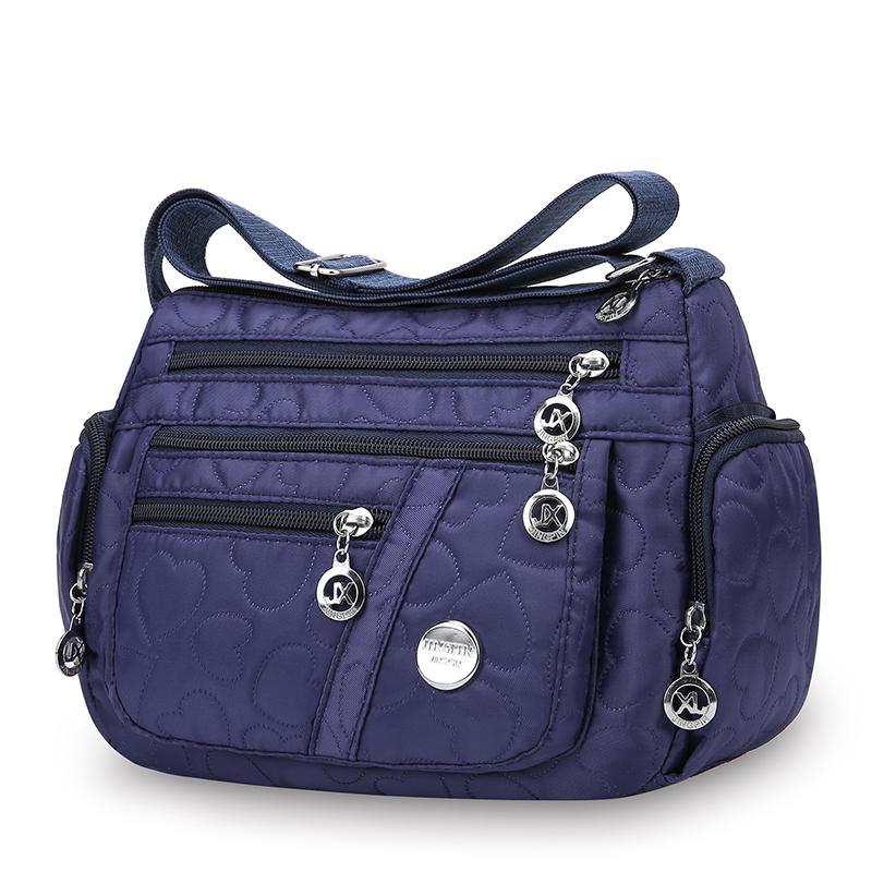 Большая водонепроницаемая сумка кроссбоди через плечо с несколькими карманами для поездок на работу и использования на открытом воздухе