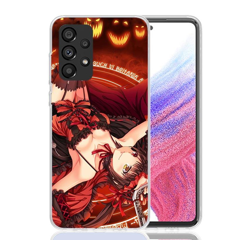 Чехол для телефона Tokisaki Kurumi из Date A Live для Samsung Galaxy A52 A32 A22 A12 A02S A50S A30S A51 A31 AA71 Note 20 Ultra 10 S10 Plus