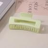 8.5CM x 10.5CM Rectangular Matte PS Hair Clip - Simple Shark Hair Accessory
