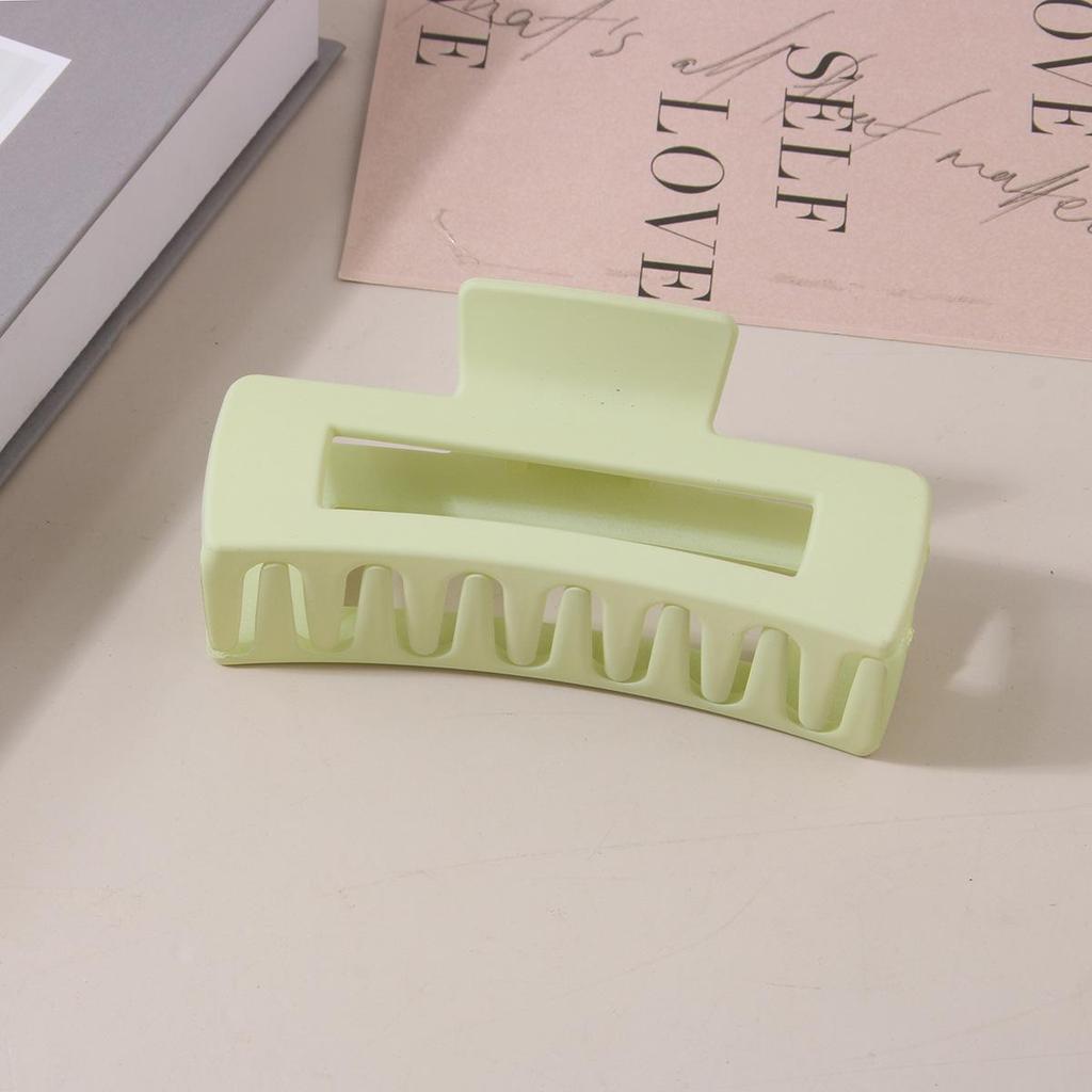 8.5CM x 10.5CM Rectangular Matte PS Hair Clip - Simple Shark Hair Accessory