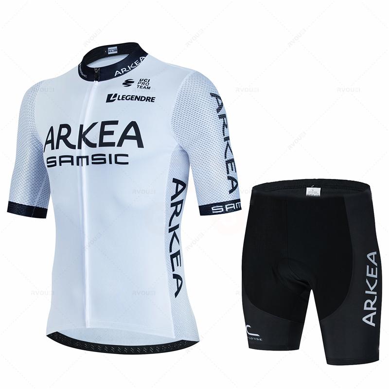 Дышащий летний велосипедный костюм Arkea-Pro Team для мужчин 2026 года, летняя велосипедная одежда, дышащая мужская одежда для МТБ, спортивный костюм