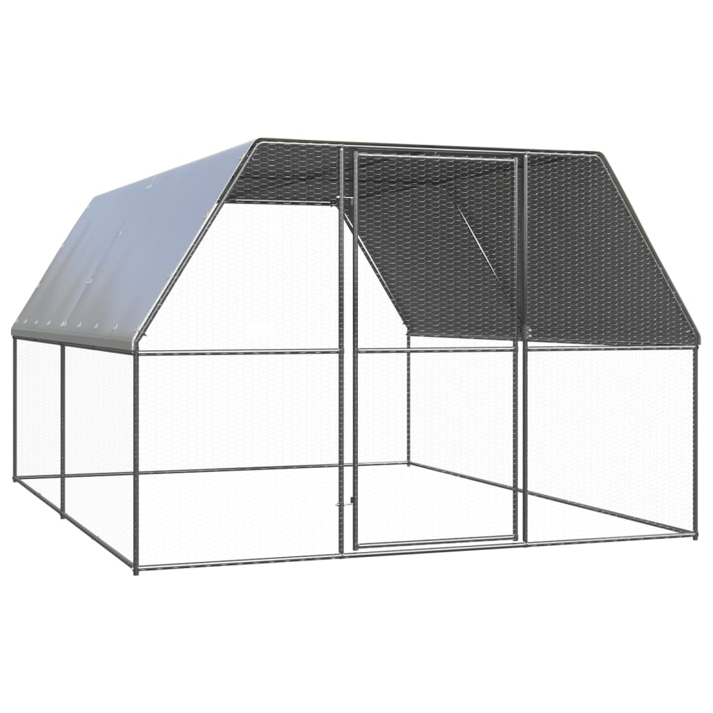 Vidaxl Klatka Zewnętrzna Dla Kurcząt, 3X4X2 M, Stal Galwanizowana
