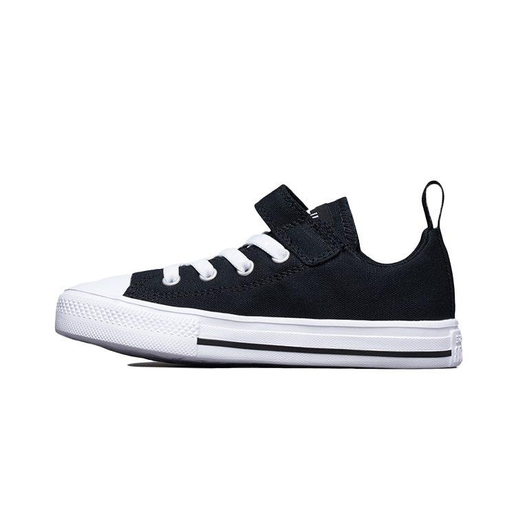 Converse Кеды Chuck Taylor All Star из канваса, удобные, низкие, детские, из канваса, черные, для детей от 3 до 7 лет, 671187C