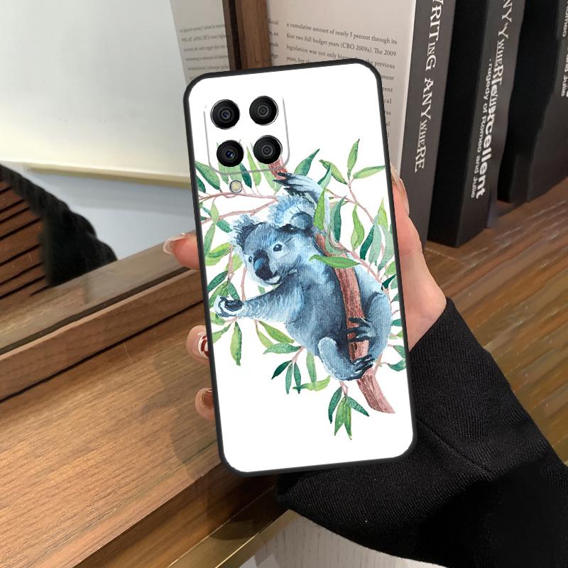 Чехол с изображением коалы и эвкалипта для Samsung Galaxy M23 M33 M53 M13 M51 M11 M31s M30s M12 M32 M52 M20 M14 M34 M54