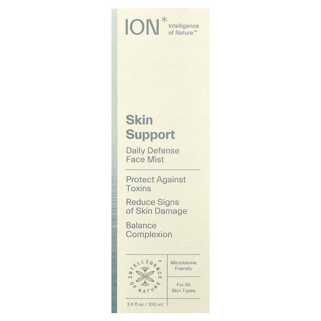 ION Intelligence of Nature Skin Support, Daily Defense Face Mist, All Skin Types, 100ml (3.4 Fl Oz)