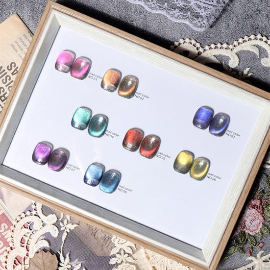 8 мл клей «кошачий глаз», сверкающий, быстросохнущий, тонкая текстура, зыбучий песок, гель-лак для дизайна ногтей для красоты 