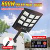 High Brightness 800W Solar Street Light 3000mAh Battery Capacity with Remote Control&Motion Sensor Energy-Saving Waterproof