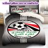 Egyptian Football Association Pattern Bedding,Quilt Set Quilt Cover Pillowcase Home Birthday Gift (1*duvet cover+2*pillowcase,without core)