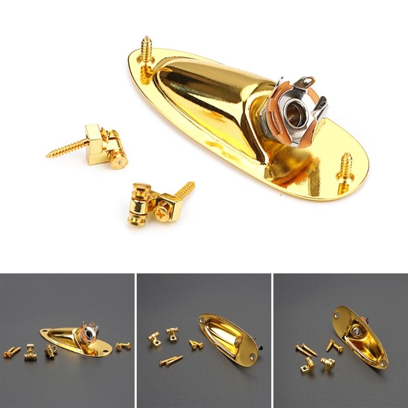 1/4" (6.35mm) Boat Style Guitar Pickup Output Input Jacks Plug Socket for Guitar