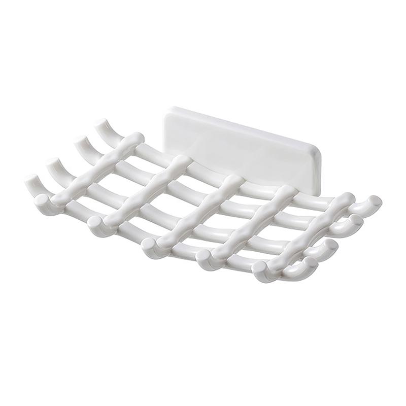 Держатель для мыла No-Punch, решетчатая мыльница No-Punch, настенный держатель для мыла в ванной, ящик для хранения в ванной, сливная полка, принадлежности для ванной