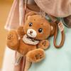 Новые Милые Плюшевые Игрушки Животные Волк Медведь Черный Кот Мышь Плюшевые Мини Набитые Животные Подвеска на Сумку Кавайный Брелок для Рюкзака для Девочки