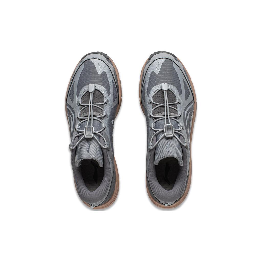 Li-Ning Yijie Lite V2 Ткань Синтетическая Кожа ТПУ Удобные Нескользящие Низкие Кроссовки Для Мужчин Кроссовки Серые ARNT009-2