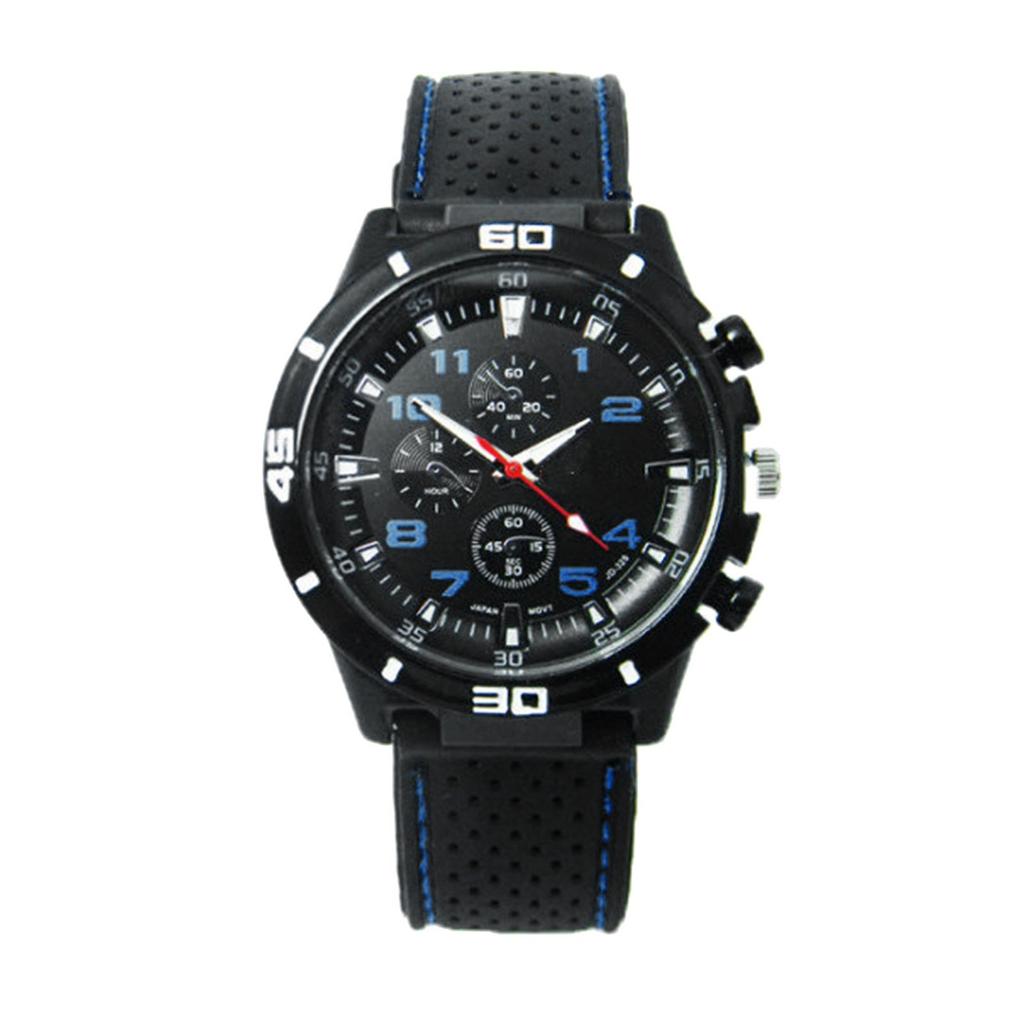 Кварцевые часы Мужские военные часы Спортивные часы Силиконовый ремешок Спортивные часы