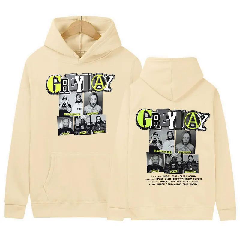 Худи с принтом тура Suicideboy Gray Day 2024