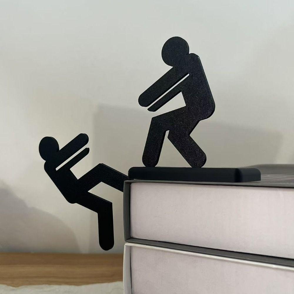 Line of Salvation Standing People Statue Cartoon Modern Sculpture Character  Home Deco