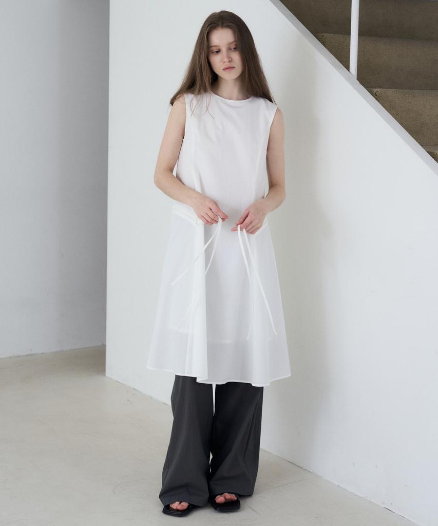 Из коллекции Wear String Платье-миди O/White