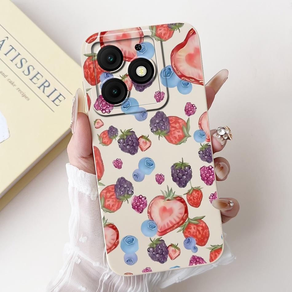 For Itel A50 A50C A667L A669L Beautiful Bow Rose Painting Phone Case For ItelA50 ItelA50C Soft Silicone Shockproof Cases