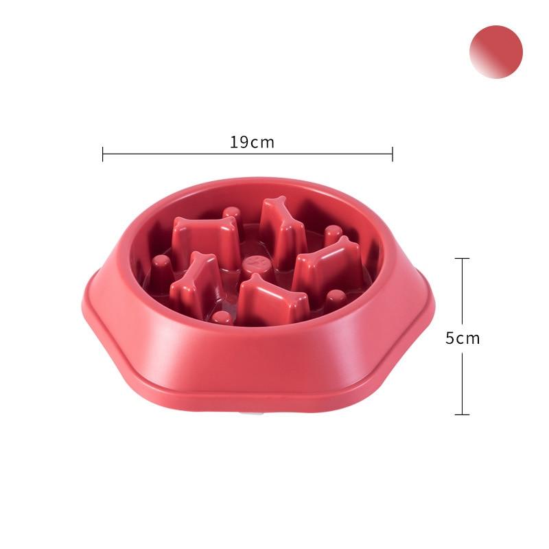 Dog Bowl Anti Choking Slow Food Bowl Small and Medium-sized Dog Feeder Pot Cat Food Pot Dog Food Anti Overturning Pet Supplies