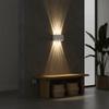Dual Up Down Lighting PIR Motion Sensor Wall Lamp 3 Color Light Waterproof LED Wall Light Modern Design Rechargeable