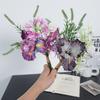 Handmade Simulation Iris Bouquet Realistic Silk Fake Flower  Wedding Party Decor