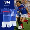 1984 Кубок Европы Французская ретро-футболка №. 12 Platini Batiston костюм футбольная майка для матча мужской