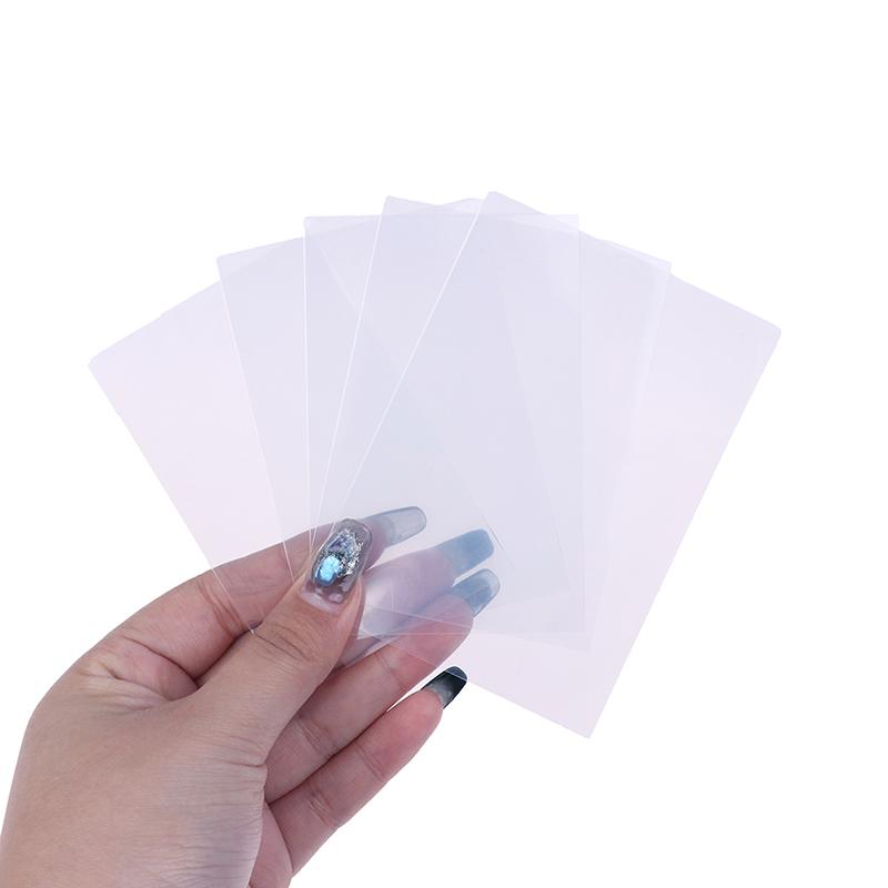 50Pcs Korea Card Sleeves Photocard Holographic Protector Film Album Binder Pocket Page Protector