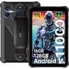OUKITEL RT3 Plus Android 15 Водонепроницаемый 16 ГБ 128 ГБ ROM 11000 мАч MediaTek 16 МП 8 МП HD Фронтальная Двойной Bluetooth GPS Планшет, 8-дюймовый, ОЗУ, (1 ТБ с возможностью расширения),