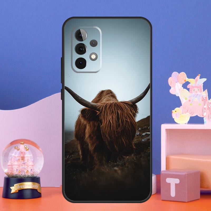 Highland Cows Case For Samsung Galaxy A56 A36 A26 A16 A06 A13 A33 A53 A15 A35 A55 A34 A54 A52 A12 A32 A17